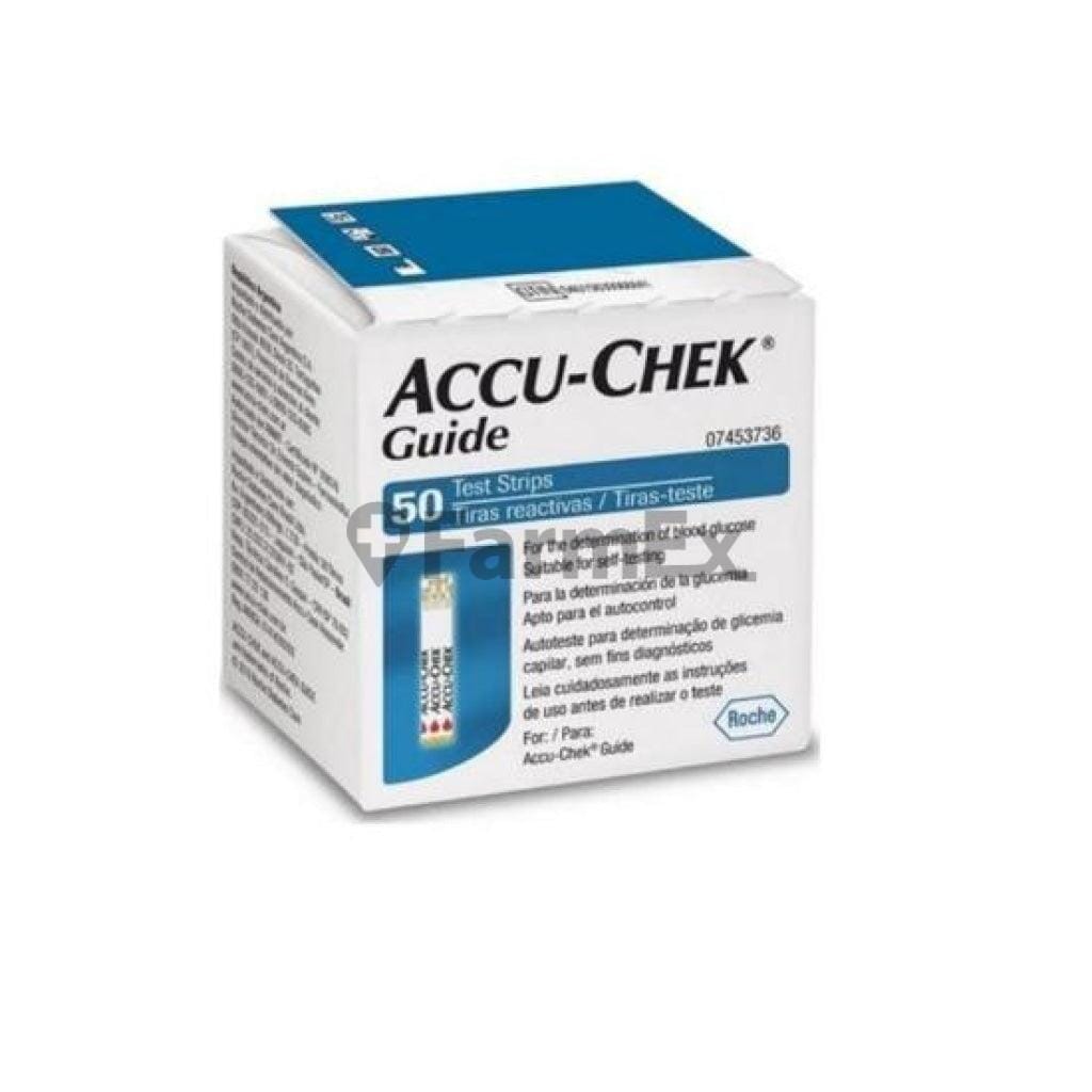 Accu - Ckek Guide x 50 tiras reactivas Farmex-Fonasa-Persistente